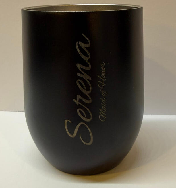 Wine tumbler, black