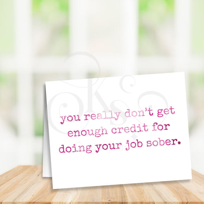 sober job pink
