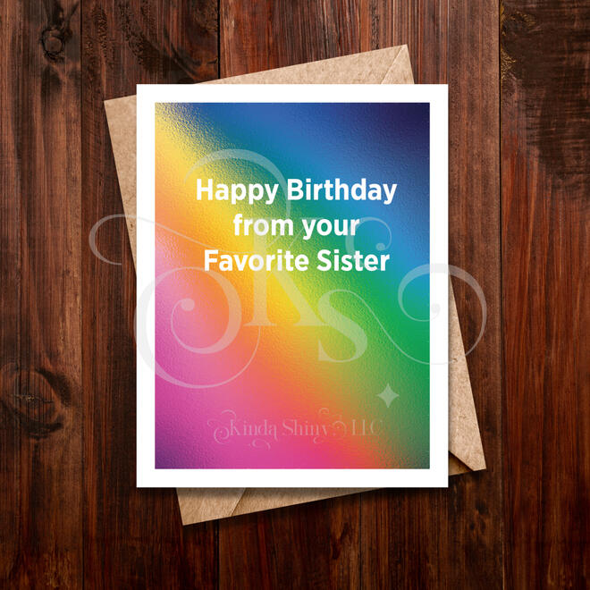 from favorite sis rainbow