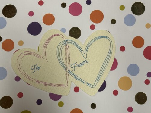 Lovely, inexpensive hand-made gift tag, cute and cheap DIY